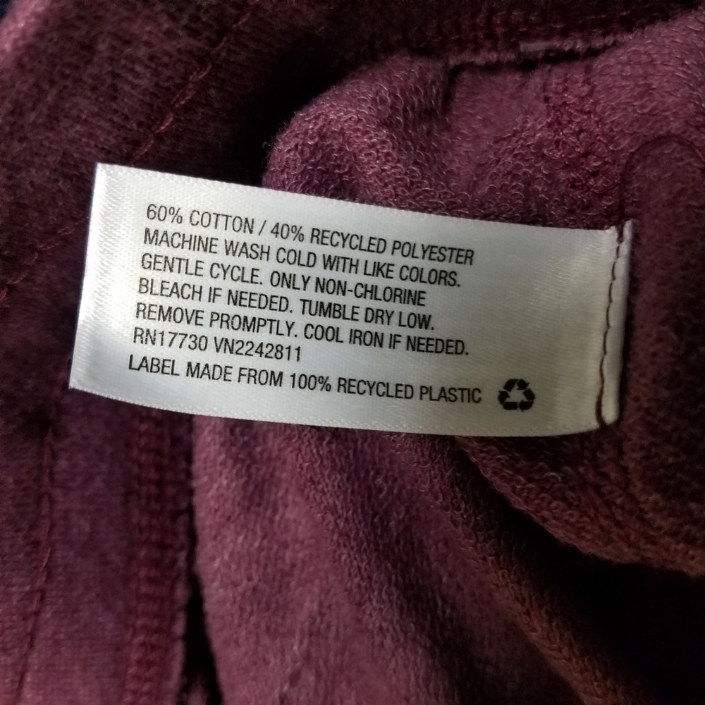 Knox Rose Pink Wine Ombre Tie Dye Lounge Joggers M - Picture 6 of 6